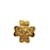 Goldene Chanel CC Kleeblatt-Brosche Gelbes Gold  ref.1212721