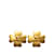Boucles d'oreilles à clip Chanel CC Clover dorées Plaqué or  ref.1212722