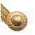 Collier de costume ras du cou à triple chaîne Chanel CC doré Or jaune  ref.1212734