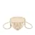 Bandolera Chanel Mini CC in Love Heart beige Cuero  ref.1212744