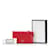 Rote Gucci Swing Leder-Umhängetasche mit kontinentalem Portemonnaie und Riemen  ref.1212779