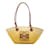 Tote amarillo tipo cesta de rafia con anagrama pequeño de Loewe x Paulas Ibiza Cuero  ref.1212890