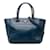 Blaue Prada City Umhängetasche mit zwei Taschen aus Kalbsleder  ref.1212892
