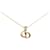 Gold Dior CD Logo Pendant Necklace Golden Yellow gold  ref.1212901