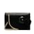 Clutch negro con barra de chocolate y camelia de Chanel Tweed Cuero  ref.1212913