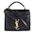 Bolso satchel Cassandra con monograma en relieve de cocodrilo negro de Saint Laurent Cuero  ref.1212949