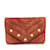 Wallet On Chain Portefeuille à chevrons en daim Chanel orange sur sac à bandoulière en chaîne Cuir  ref.1212971