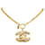 Collier pendentif CC Chanel doré Or jaune  ref.1212993