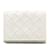 White Bottega Veneta Intrecciato Small Wallet Bianco Pelle  ref.1213024