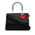 Bolso satchel Dior mediano tricolor Be Dior negro Cuero  ref.1213064
