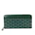 Green Goyard Goyardine Matignon GM Long Wallets Cuir Vert  ref.1213148