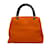 Orange Gucci Small Bamboo Shopper Satchel Leather  ref.1213149