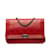 Portefeuille rouge Chanel Boy en cuir d'agneau sur sac à bandoulière chaîne  ref.1213224