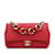 Borsa a tracolla Chanel rossa in pelle di agnello trapuntata bicolore con catena in resina Rosso  ref.1213229