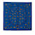 Hermès Lenços Hermes azuis com clipes de seda Azul  ref.1213277