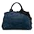 Bolso satchel vaquero azul con logo Canapa de Prada Juan  ref.1213286