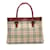Beige Burberry House Check Tote Leather  ref.1213301