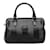 Black Fendi Pequin Boston Bag Leather  ref.1213354