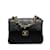 Bolso de mano Chanel Mini clásico de piel de cordero con solapa cuadrada negro Cuero  ref.1213531