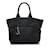 Schwarze Prada Tessuto Wendetasche Leder  ref.1213545