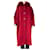 Burberry Coats, Outerwear Dark red Wool Fur  ref.1213609