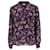 Tommy Hilfiger Damen-Popover-Bluse mit entspannter Passform, Blumenmuster, marineblaue Viskose Zellulosefaser  ref.1213730