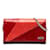 Céline Tricolor-Geldbörse aus Leder mit Kette Rot  ref.1213768