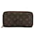 Louis Vuitton Monogram Zippy Wallet  M60017 Brown Cloth  ref.1213798