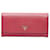 Prada Lange Geldbörse mit Saffiano-Logo Pink Leder  ref.1213801