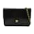 Chanel Sac porté épaule à chaîne à rabat CC Matelasse Cuir Noir  ref.1213885
