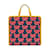 Gucci Dreifarbige, ineinandergreifende G-Schnecken-Einkaufstasche für Kinder 606000 Rot Leinwand  ref.1213951