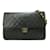 Chanel Bolso clásico mediano con una sola solapa Negro Cuero Piel de cordero  ref.1213955