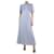 Autre Marque Blue printed wrap dress - size M Cotton  ref.1214021