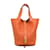 Hermès Clemence Picotin Lock 18 Orange Leder  ref.1214027