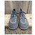 Autre Marque derby Kickers in pelle azzurro 35 Blu chiaro - vista 5