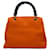 Gucci Orange Small Bamboo Shopper Leather Pony-style calfskin  ref.1214218