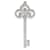 TIFFANY & CO. Pingente Tiffany Keys em Platina 0.33 ctw Prata Metálico Metal  ref.1214234