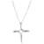 TIFFANY & CO. Elsa Peretti Infinity Cross Pendant in Sterling Silver on a Chain Silvery Metallic Metal  ref.1214249