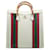 Gucci White Textured Dollar Calfskin Web Large Diana Tote Leather  ref.1214253