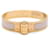 Hermès Bracciale Hermes Charniere Uni stretto a cerniera in rosa candeur D'oro Metallico Metallo  ref.1214269