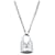 Pingente Louis Vuitton Lockit em corrente em prata esterlina Metálico Metal  ref.1214299