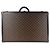 Malle Louis Vuitton Monogram Macassar & cuir noir Alzer 70 Marron - vue 9
