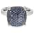 TIFFANY & CO. Paloma Picasso Sugar Stack Blue Sapphire Ring in 18K white gold Silvery Metallic Metal  ref.1214337