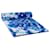 Louis Vuitton LV Toalla de playa con estampado bandana Azul Lienzo  ref.1214349