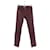 Zadig & Voltaire Slim leather pants Dark red  ref.1214544