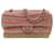 Autre Marque Chanel 2011 Borsa con patta espadrillas in rafia rosa Tela  ref.1214977