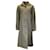Autre Marque Deveaux Olive Green Hooded Mid-Length Trench Coat Synthetic  ref.1214979