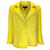 Autre Marque Escada Yellow Bigis Silk Lined Cotton Tweed Blazer in Limoncello  ref.1214981