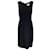 Autre Marque Max Mara Black Sleeveless V-Neck Crepe Midi Dress Polyester  ref.1214985