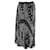 Sacai Jupe mi-longue plissée bandana noire à imprimé Synthétique  ref.1214988